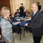 02.03.2020. Bałtów. Bałtów. Pierwsza sesja rady gminy po przedterminowych wyborach do Rady Gminy w Bałtowie. Na zdjęciu (po prawej): Jarosław Chodoła - radny / Emilia Sitarska / Radio Kielce