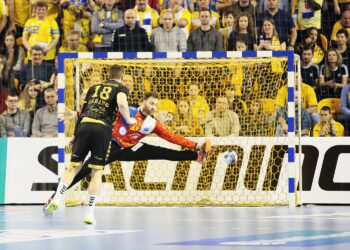 29.02.2020 Kielce. Mecz Ligi Mistrzów PGE Vive Kielce - THW Kiel / Wiktor Taszłow / Radio Kielce