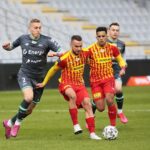 01.03.2020 Kielce. Mecz Korona Kielce - Lecha Gdańsk. Marcin Cebula i Rodrigo Zalazar / Wiktor Taszłow / Radio Kielce