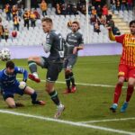 01.03.2020 Kielce. Mecz Korona Kielce - Lecha Gdańsk. Bojan Cecarić (z prawej) / Wiktor Taszłow / Radio Kielce