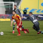 01.03.2020 Kielce. Mecz Korona Kielce - Lecha Gdańsk. Milan Radin / Wiktor Taszłow / Radio Kielce