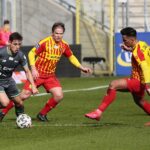 01.03.2020 Kielce. Mecz Korona Kielce - Lecha Gdańsk. Petteri Forsell i Rodrigo Zalazar / Wiktor Taszłow / Radio Kielce