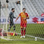 01.03.2020 Kielce. Mecz Korona Kielce - Lecha Gdańsk. Matej Pucko / Wiktor Taszłow / Radio Kielce