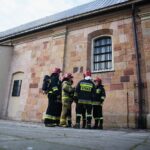 01.03.2020. Kielce. Straż pożarna przy kieleckiej katedrze / Wiktor Taszłow / Radio Kielce