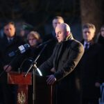 01.03.2020. Kielce. Obchody Narodowego Dnia Pamięci Żołnierzy Wyklętych. Przemawia Rafał Nowak - wicewojewoda świętokrzyski / Wiktor Taszłow / Radio Kielce