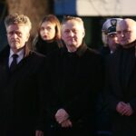 01.03.2020. Kielce. Obchody Narodowego Dnia Pamięci Żołnierzy Wyklętych. Na zdjęciu (od lewej): Krzysztof Słoń - senator, Zbigniew Koniusz - wojewoda świętokrzyski, Rafał Nowak - wicewojewoda świętokrzyski / Wiktor Taszłow / Radio Kielce