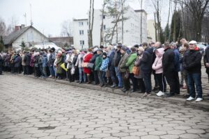 04.03.2020. Końskie. Dworzec kolejowy. Wizyta prezydenta RP Andrzeja Dudy / Wiktor Taszłow / Radio Kielce