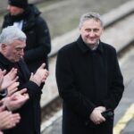 04.03.2020. Końskie. Wizyta prezydenta RP Andrzeja Dudy. Na zdjęciu (od lewej): Andrzej Bętkowski - marszałek województwa świętokrzyskiego, Zbigniew Koniusz - wojewoda świętokrzyski / Wiktor Taszłow / Radio Kielce