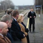 04.03.2020. Końskie. Dworzec kolejowy. Wizyta prezydenta RP Andrzeja Dudy / Wiktor Taszłow / Radio Kielce