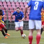 08.03.2020. Kielce. Derby regionu świętokrzyskiego. Korona II Kielce - Wisła Sandomierz / Wiktor Taszłow / Radio Kielce