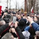 04.03.2020. Końskie. Dworzec kolejowy. Wizyta prezydenta RP Andrzeja Dudy / Wiktor Taszłow / Radio Kielce