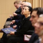 04.03.2020. Kielce. Koncert jubileuszowy z okazji 100 rocznicy obecności posługi Misjonarzy Oblatów Maryi Niepokalanej w Polsce. Na zdjęciu: Magdalena Kusztal -  dyrektor Departamentu Kultury i Dziedzictwa Narodowego w urzędzie marszałkowskim w Kielcach / Wiktor Taszłow / Radio Kielce