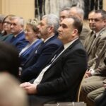 04.03.2020. Kielce. Koncert jubileuszowy z okazji 100 rocznicy obecności posługi Misjonarzy Oblatów Maryi Niepokalanej w Polsce. Na zdjęciu (w środku): Przemysław Predygier - dyrektor TVP3 Kielce, Janusz Knap - prezes Radia Kielce / Wiktor Taszłow / Radio Kielce