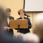 04.03.2020. Kielce. Koncert jubileuszowy z okazji 100 rocznicy obecności posługi Misjonarzy Oblatów Maryi Niepokalanej w Polsce. Na zdjęciu: o. Zygfryd Wiecha - wieloletni superior klasztoru na Świętym Krzyżu / Wiktor Taszłow / Radio Kielce