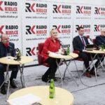 08.03.2020. Radio Kielce. Studio Polityczne. Na zdjęciu (od lewej): Marek Bogusławski - wicemarszałek województwa świętokrzyskiego, Małgorzata Marenin - Nowa Lewica, Dawid Lewicki - partia KORWIN, Edward Rzepka - szef sztabu wyborczego Małgorzaty Kidawy-Błońskiej / Wiktor Taszłow / Radio Kielce