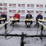 08.03.2020. Radio Kielce. Studio Polityczne. Na zdjęciu (od lewej): Marek Bogusławski - wicemarszałek województwa świętokrzyskiego, Małgorzata Marenin - Nowa Lewica, Dawid Lewicki - partia KORWIN, Edward Rzepka - szef sztabu wyborczego Małgorzaty Kidawy-Błońskiej / Wiktor Taszłow / Radio Kielce