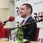 08.03.2020. Radio Kielce. Studio Polityczne. Na zdjęciu: Dawid Lewicki - partia KORWIN / Wiktor Taszłow / Radio Kielce