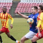 08.03.2020. Kielce. Derby regionu świętokrzyskiego. Korona II Kielce - Wisła Sandomierz / Wiktor Taszłow / Radio Kielce