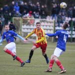 08.03.2020. Kielce. Derby regionu świętokrzyskiego. Korona II Kielce - Wisła Sandomierz / Wiktor Taszłow / Radio Kielce