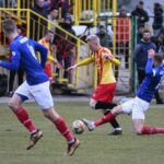 08.03.2020. Kielce. Derby regionu świętokrzyskiego. Korona II Kielce - Wisła Sandomierz / Wiktor Taszłow / Radio Kielce