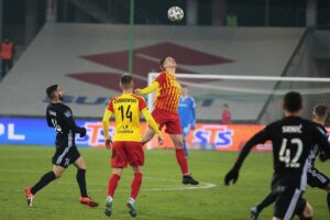 09.03.2020. Kielce. 26. kolejka PKO Ekstraklasy: Korona Kielce - ŁKS Łódź / Wiktor Taszłow / Radio Kielce