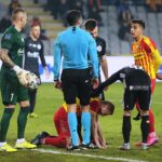 09.03.2020. Kielce. 26. kolejka PKO Ekstraklasy: Korona Kielce - ŁKS Łódź / Wiktor Taszłow / Radio Kielce