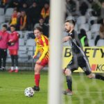 09.03.2020. Kielce. 26. kolejka PKO Ekstraklasy: Korona Kielce - ŁKS Łódź. Na zdjęciu (z lewej): Petteri Forsell / Wiktor Taszłow / Radio Kielce