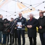 12.03.2020 Wąchock. Konferencja ws. budowy obwodnicy Wąchocka. Przemawia Rafał Weber - wiceminister infrastruktury / Wiktor Taszłow / Radio Kielce