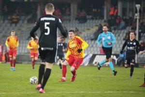 09.03.2020. Kielce. 26. kolejka PKO Ekstraklasy: Korona Kielce - ŁKS Łódź / Wiktor Taszłow / Radio Kielce