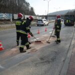 10.02.2020. Kielce. Kierowca BMW wjechał w autobus miejski / Wiktor Taszłow / Radio Kielce