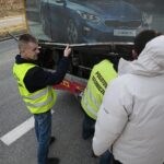 10.02.2020. Kielce. Kierowca BMW wjechał w autobus miejski / Wiktor Taszłow / Radio Kielce