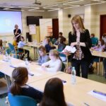 11.03.2020. Kielce. Finał Wielkiego Testu Ortograficznego dla uczniów w Wojewódzkiej Bibliotece Publicznej / Wiktor Taszłow / Radio Kielce