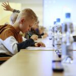 11.03.2020. Kielce. Finał Wielkiego Testu Ortograficznego dla uczniów w Wojewódzkiej Bibliotece Publicznej / Wiktor Taszłow / Radio Kielce