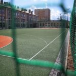 11.03.2020. Kielce. Nowe boisko, bieżnia i siłownia przy Zespole Szkół Mechanicznych / Wiktor Taszłow / Radio Kielce