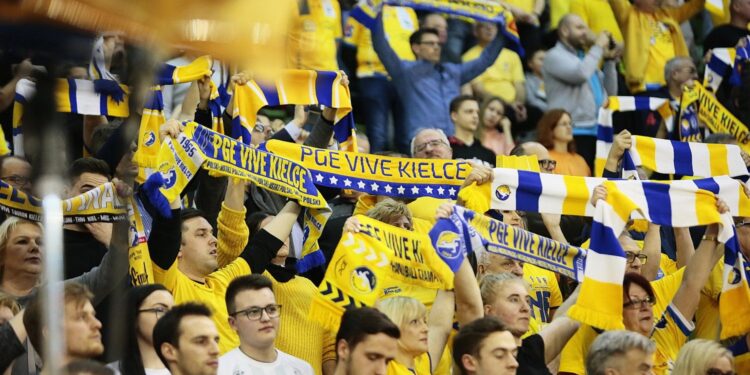 29.02.2020 Kielce. Mecz Ligi Mistrzów PGE Vive Kielce - THW Kiel / Wiktor Taszłow / Radio Kielce