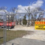 06.04.2020. Włoszczowa. Prace na Placu Wolności / Dionizy Krawczyński / Radio Kielce