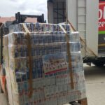 22.04.2020 Sandomierz. Rozładunek cukru podarowanego przez Krajową Spółkę Cukrową dla  Caritas Diecezji Sandomierskiej / Ks. Bogusław Pitucha