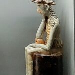 Chrystus Frasobliwy, wykonany przez Stefana Kwapisza / Muzeum Narodowe w Kielcach