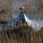 25.04.2020. Pożar w Biebrzańskim Parku Narodowym / Paweł Wądołowski / Radio Białystok