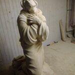 12.04.2020 Gorzków. Ogród biblijny / Agnieszka Kula-Kielian - kierownik placówki Caritas w Gorzkowie