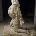 12.04.2020 Gorzków. Ogród biblijny / Agnieszka Kula-Kielian - kierownik placówki Caritas w Gorzkowie