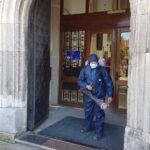 01.04.2020. Wiślica. Odkażanie miasta / Urząd Miasta i Gminy Wiślica