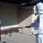 08.04.2020. Busko-Zdrój. Dezynfekcja miejsc publicznych / UMiG Busko-Zdrój