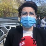 27.04.2020. Koprzywnica. Pomoc od mieszkańców gminy Koprzywnica dla Domu Pomocy Społecznej w Sandomierzu. Na zdjęciu: Aleksandra Klubińska - burmistrz Koprzywnicy / Grażyna Szlęzak-Wójcik / Radio Kielce