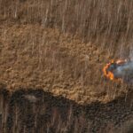 25.04.2020. Pożar w Biebrzańskim Parku Narodowym / Paweł Wądołowski / Radio Białystok