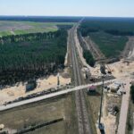 10.04.2020 Kozia Wieś. Budowa wiaduktu nad torami / Jarosław Kubalski / Radio Kielce