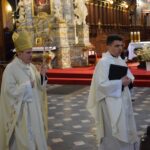 12.04.2020 Sandomierz. Msza święta rezurekcyjna pod przewodnictwem biskupa sandomierskiego Krzysztofa Nitkiewicza / ks. Wojciech Kania