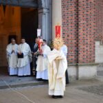 12.04.2020 Sandomierz. Msza święta rezurekcyjna pod przewodnictwem biskupa sandomierskiego Krzysztofa Nitkiewicza / ks. Wojciech Kania