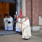 12.04.2020 Sandomierz. Msza święta rezurekcyjna pod przewodnictwem biskupa sandomierskiego Krzysztofa Nitkiewicza / ks. Wojciech Kania