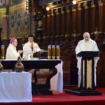 09.04.2020. Sandomierz. Wielki Czwartek. Msza Święta Krzyżma w Bazylice Katedralnej / Wojciech Kania